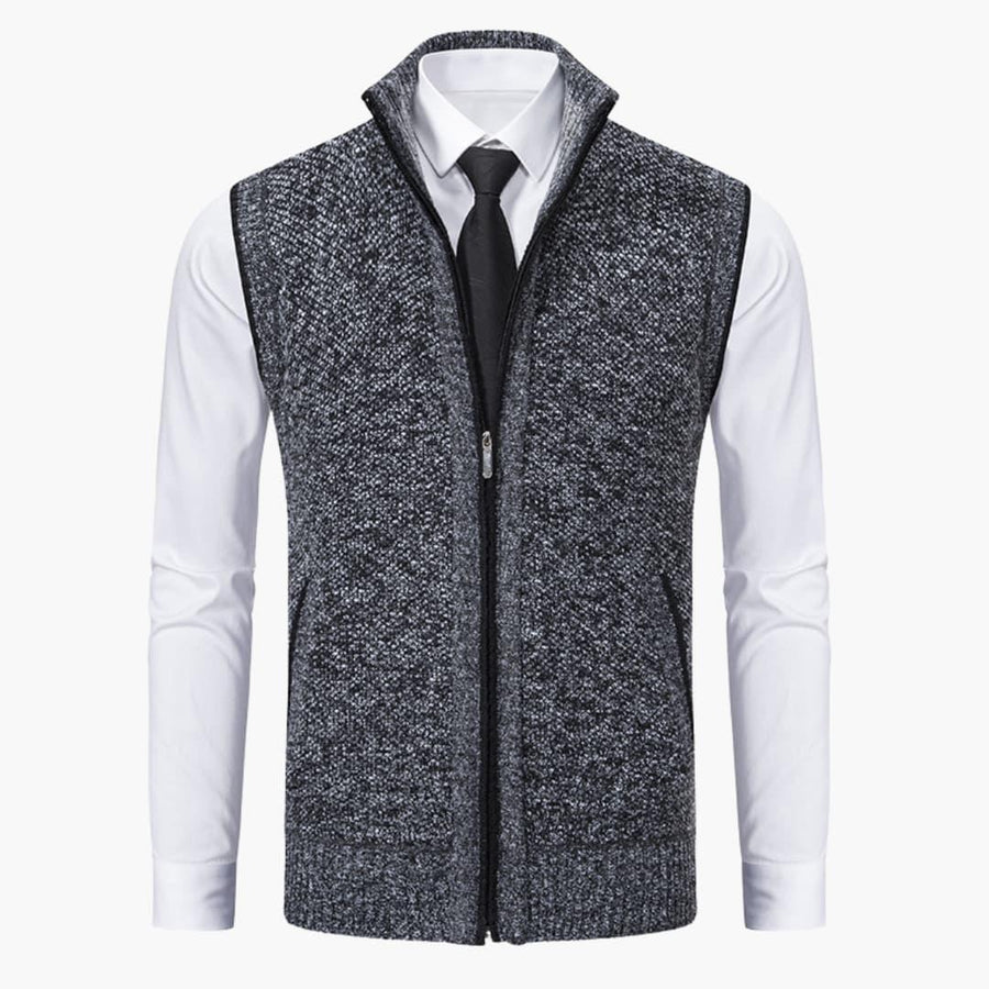 Oswin | Men's Zip-Up Sweater Vest