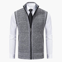 Oswin | Men's Zip-Up Sweater Vest
