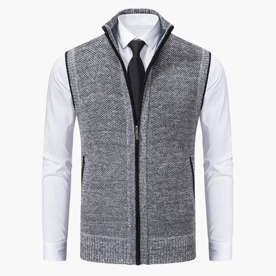 Oswin | Men's Zip-Up Sweater Vest