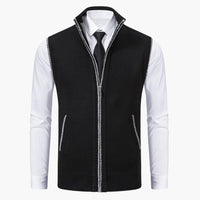 Oswin | Men's Zip-Up Sweater Vest