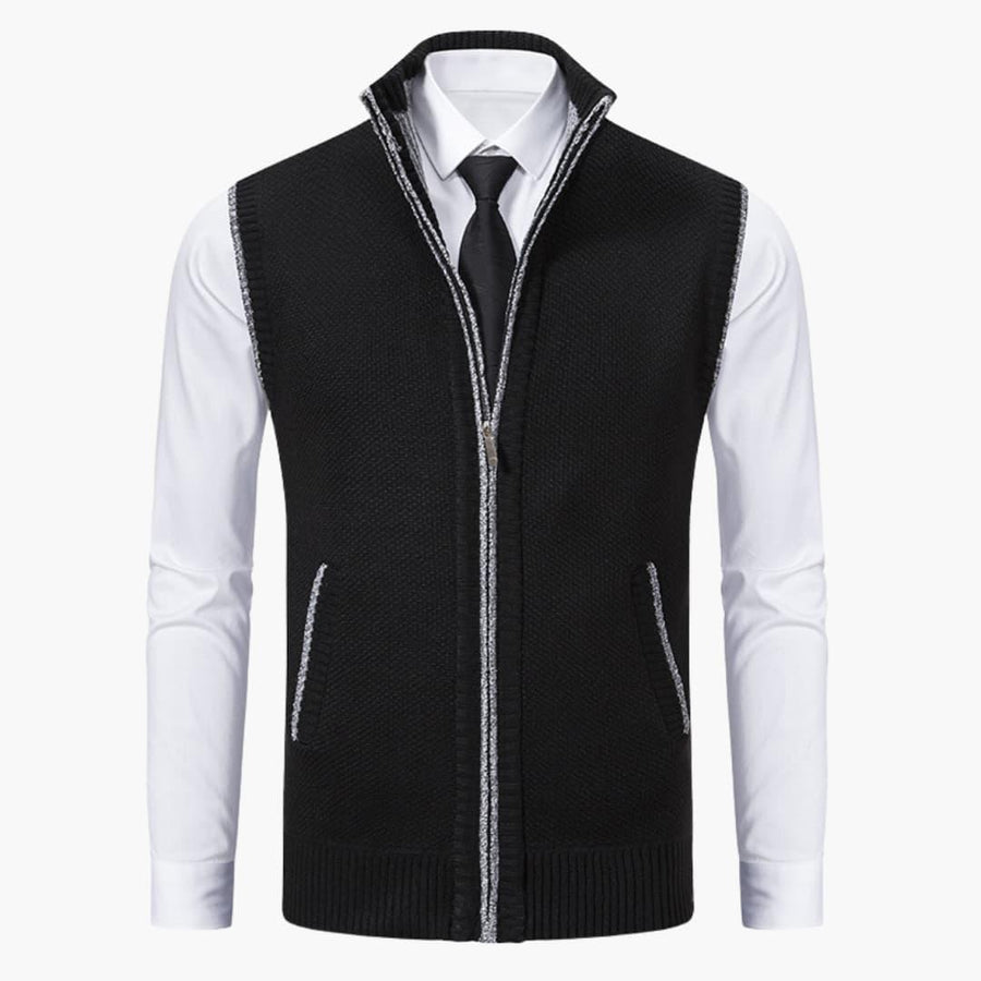 Oswin | Men's Zip-Up Sweater Vest