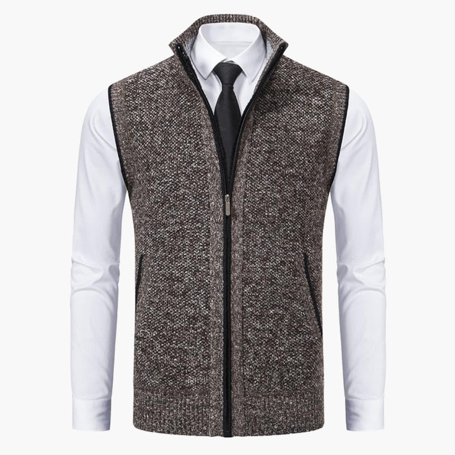 Oswin | Men's Zip-Up Sweater Vest
