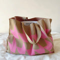 Elijah | Oversized Graphic Knit Canvas Tote Bag One Size