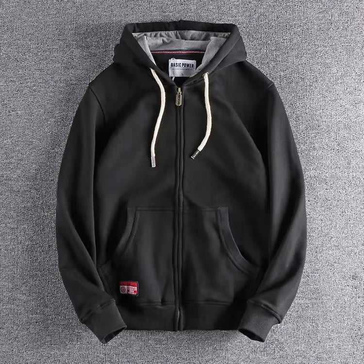 Ozren | Men's Full-Zip Hoodie with Kangaroo Pocket