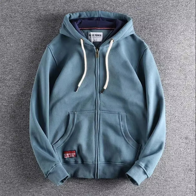 Ozren | Men's Full-Zip Hoodie with Kangaroo Pocket