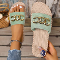Paloma | Women's Chain Detail Platform Slides