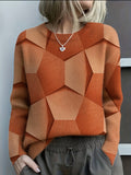 Paloma | Women's Geometric Long Sleeve Sweater