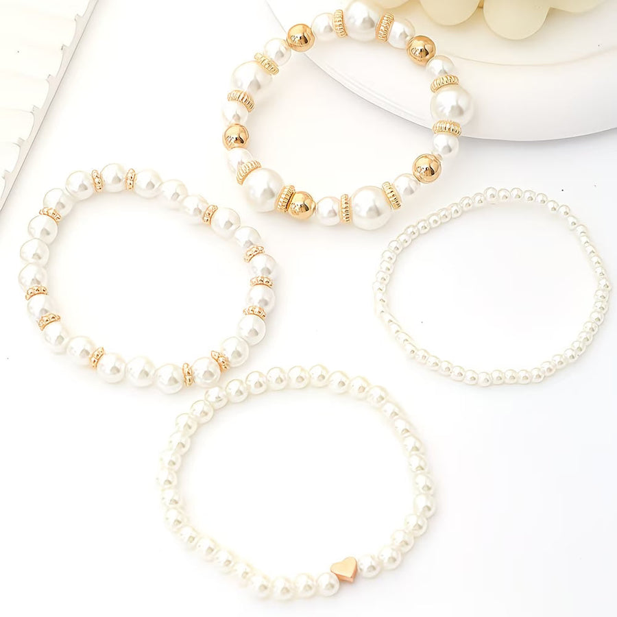 Blythe – Pearl Stacking Bracelet Set