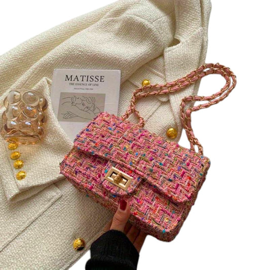 Persis | Women's Textured Chain Shoulder Bag