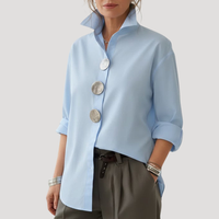 Petra | Women's Collared Relaxed Fit Button Down Shirt