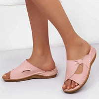 Petra | Women's Open Toe Slip-On Flat Sandals