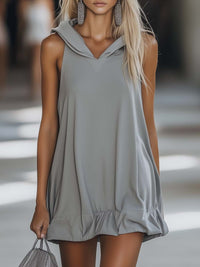 Petra | Women's Sleeveless Hooded Mini Dress