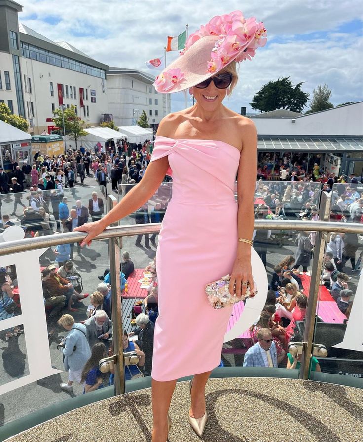 Pink Cocktail Dress Date Night Outfit Wedding Guest Dress Midi Evening