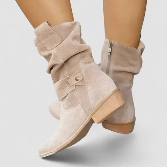 Eleanor | Supportive Orthopedic Boots Beige