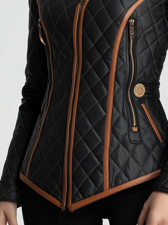 Bethany - Diamond-Quilted Padded Jacket