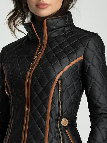 Bethany - Diamond-Quilted Padded Jacket