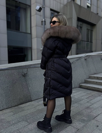 Caris – Elegant Winter Jacket with Faux Fur Collar