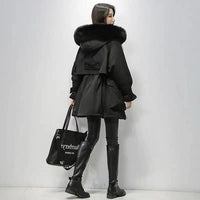 Arctic Elegance Luxe Thermal Down Jacket