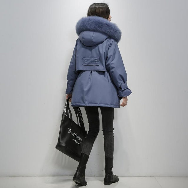 Arctic Elegance Luxe Thermal Down Jacket