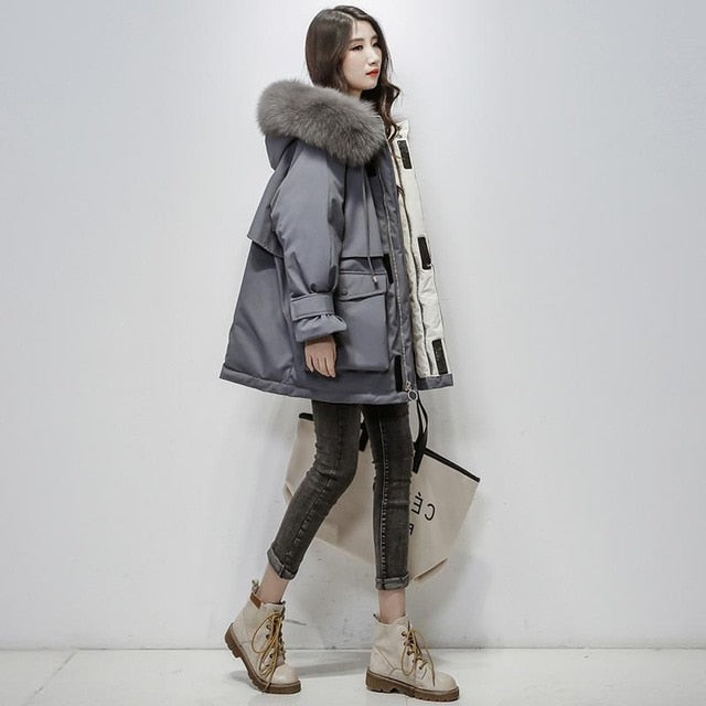 Arctic Elegance Thermal Down Jacket