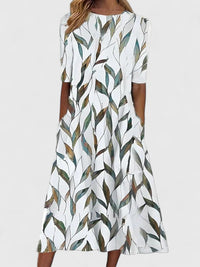 Karelieth | Sophisticated Midi Dress Green