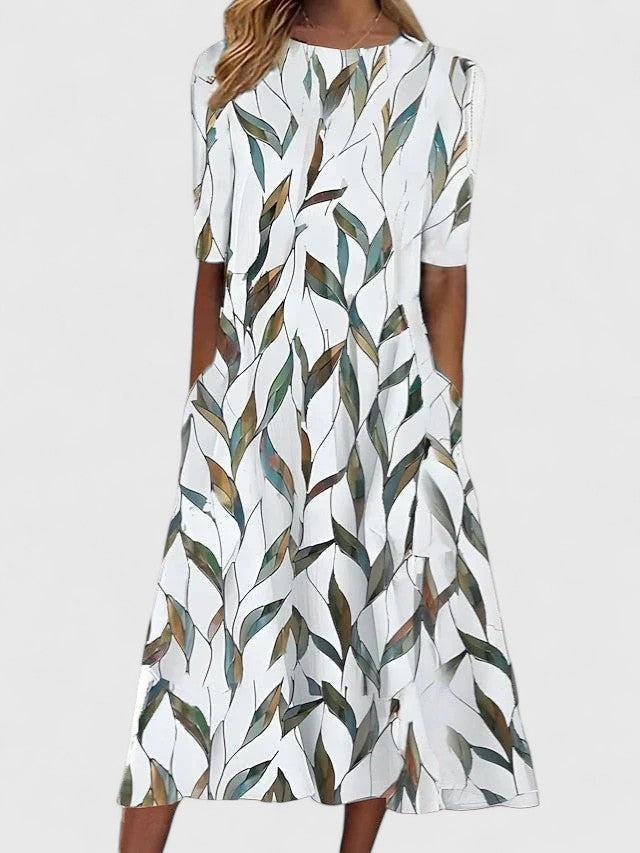 Karelieth | Sophisticated Midi Dress Green