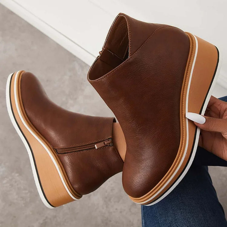 Quinn | Women's Wedge Ankle Boots