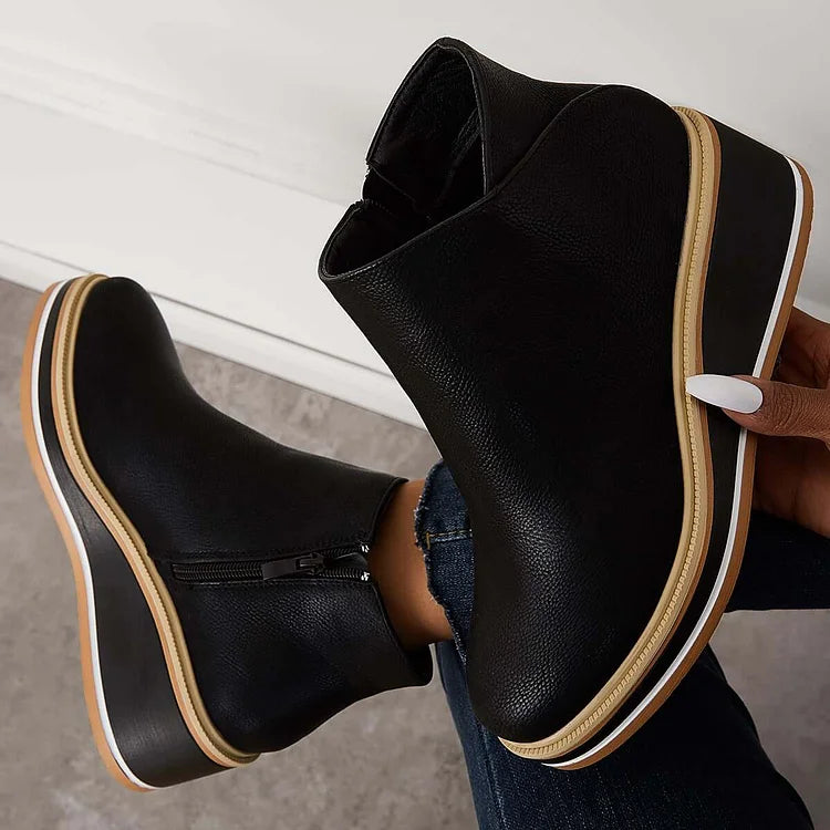 Quinn | Women's Wedge Ankle Boots