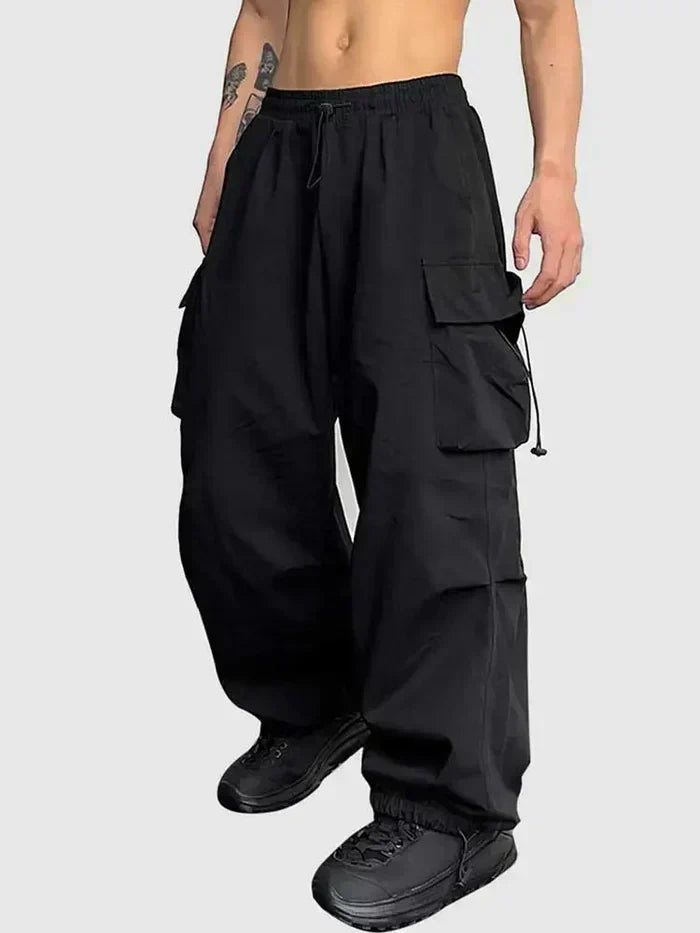 Raffin | Men's Wide Leg Cargo Pants Relaxed Fit