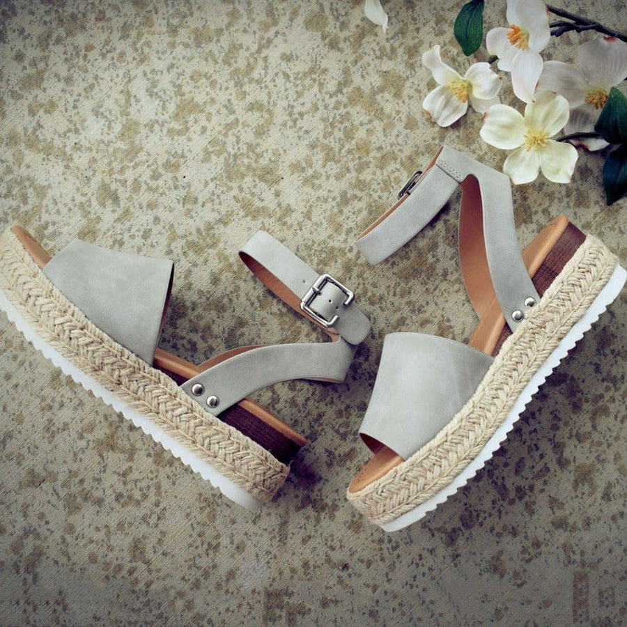 Raffine | Women's Espadrille Platform Sandal Ankle Strap