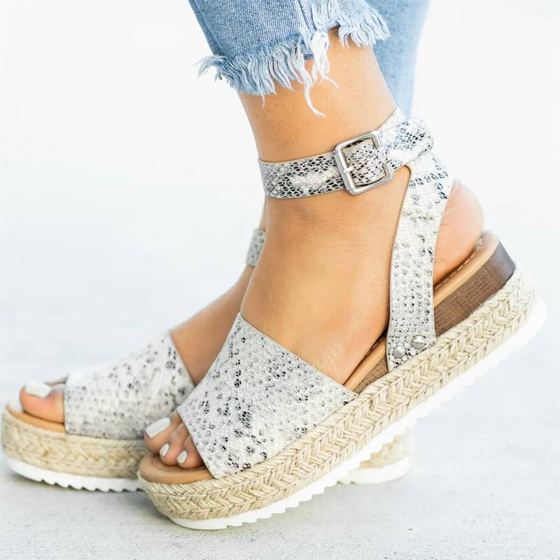 Raffine | Women's Espadrille Platform Sandal Ankle Strap