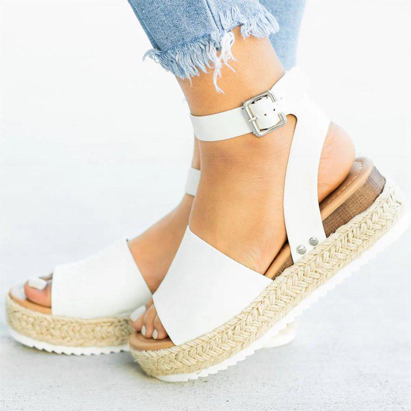 Raffine | Women's Espadrille Platform Sandal Ankle Strap