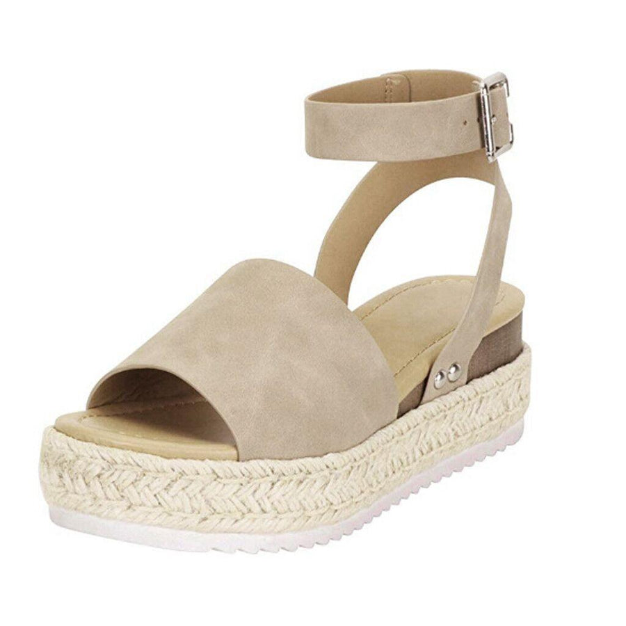 Raffine | Women's Espadrille Platform Sandal Ankle Strap