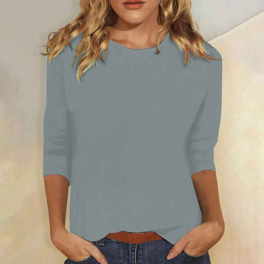 Ramona | Women's Crew Neck 3/4 Sleeve Top