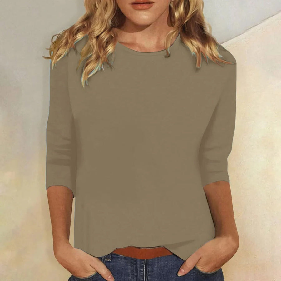 Ramona | Women's Crew Neck 3/4 Sleeve Top