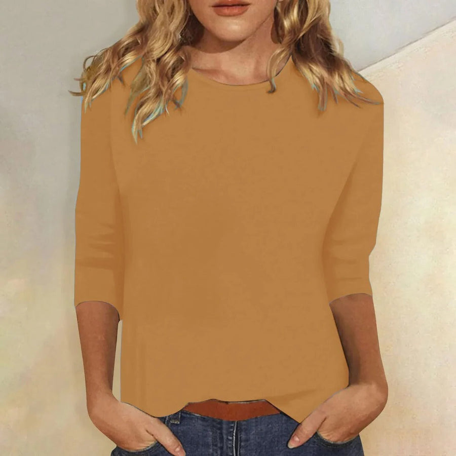 Ramona | Women's Crew Neck 3/4 Sleeve Top