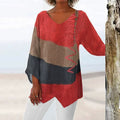 Raven | Women's V-Neck Asymmetrical Tunic