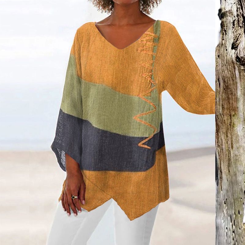 Raven | Women's V-Neck Asymmetrical Tunic