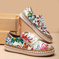 Reina | Women's Floral Embroidered Platform Sneakers