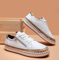 Reina | Women's Floral Embroidered Platform Sneakers