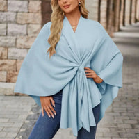 Renata | Women's Tie Front Wrap Poncho