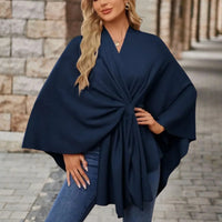 Renata | Women's Tie Front Wrap Poncho