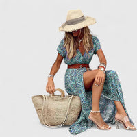 Alleta | Sophisticated Maxi Dress Green
