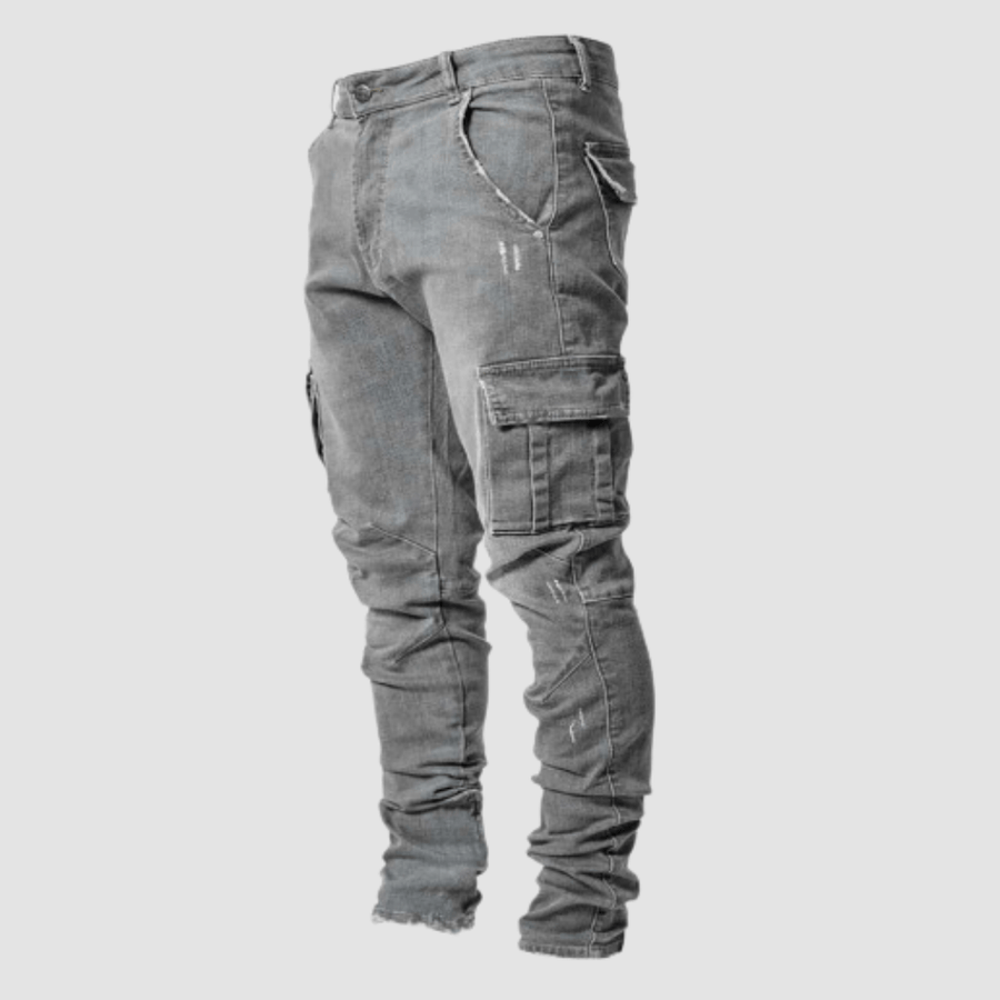 Rocco | Men's Slim Fit Stacked Cargo Jeans
