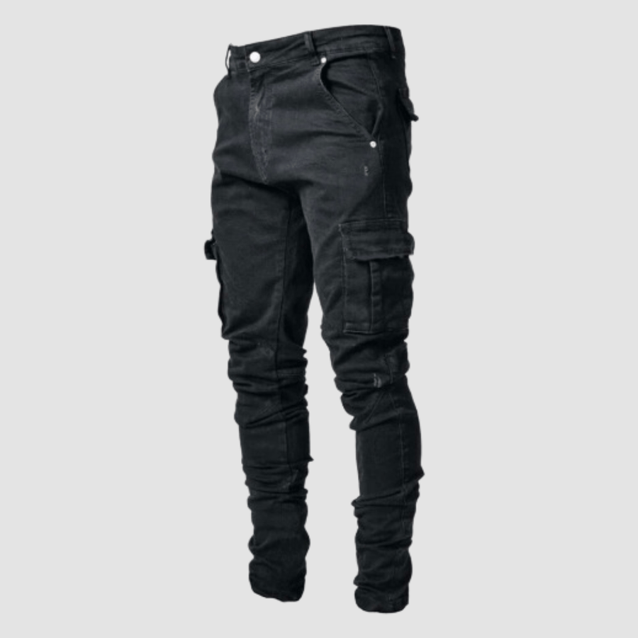 Rocco | Men's Slim Fit Stacked Cargo Jeans
