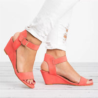 Romaine | Women's Open Toe Wedge Ankle Strap Sandals