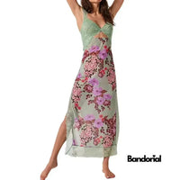 ALICE | MAXI SLIP DRESS Green