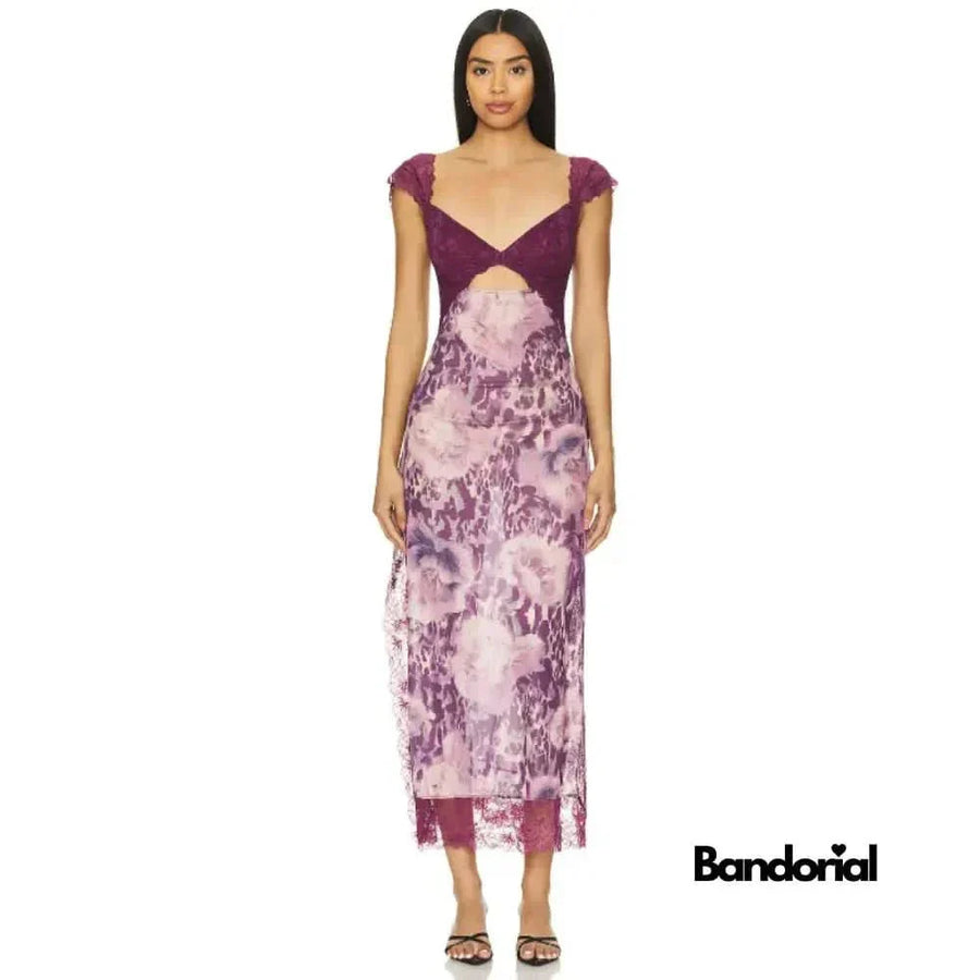 ALICE | MAXI SLIP DRESS Purple
