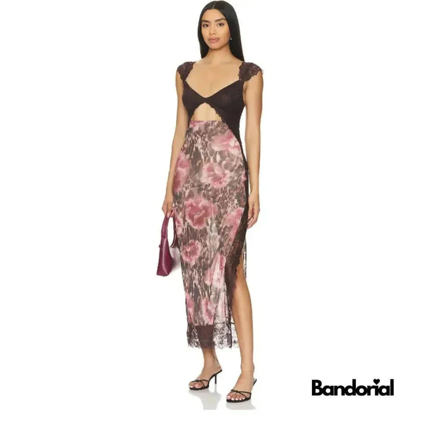 ALICE | MAXI SLIP DRESS Brown