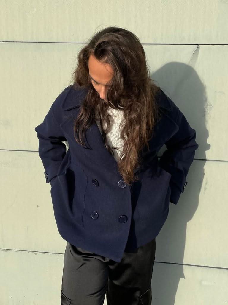 AMBER | COAT Navy